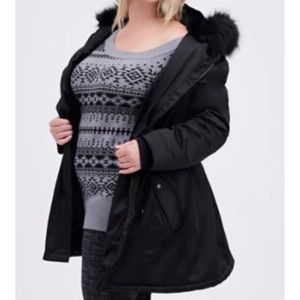 Fur-Lined Parka - Black Nylon 🖤